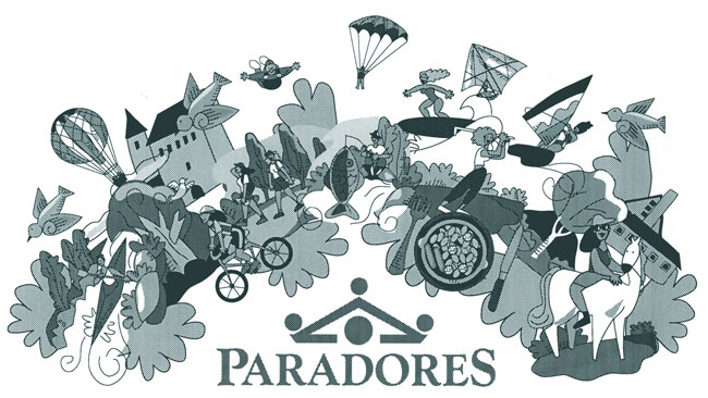 Paradores nacionales, ilustración de Montse Noguera